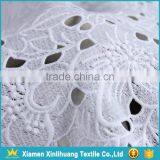 New Product Hollow Out Water Soluble 100 Polyester White Guipure Lace Fabric thumbnail-4