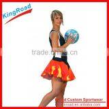 New Style Custom Sublimation Basketball Jersey Netball Dress Cheap Netball Uniforms thumbnail-3