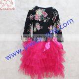Kids Tulle TUTU Dress Girls Short Sleeve Princess Clothes Children Baby Dress Girl Clothing Set thumbnail-3