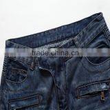 2016 Hot Men's Fashion Men's Jeans Bule Jeans Hole Personality Male Personality Pants Beggar thumbnail-3