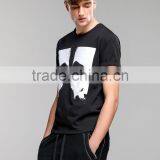 2017 Fashion Design Clothing Hip Hop Style Sublimation Black Shirt Sleeve Oversized Tshirt thumbnail-3