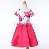 L-91#girls Boutique Dresses Floral Printed Dresses Baby Girl Cute Birthday Party Dress thumbnail-4