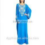 Wholesale Custom Made Middle East Europ Long Gown Abaya Women Wear Fashion Lady Baju Muslim Kurung Muslim Lady Lace Grown Kaftan thumbnail-2