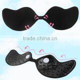 1/2 Cup Silicone & Spandex Wire Free & Push Up Invisible Bra thumbnail-6