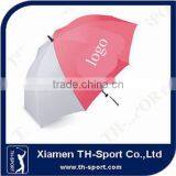 Rubber Handle Anti-uv White Pink Golf Sports Umbrella thumbnail-1