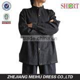 Unisex Men's Hemp Banded Collar Shirt thumbnail-1