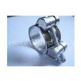 Single Bolt Heavy Duty Hose Clamps Galvanized Iron Steel 1.2mm / 1.5mm thumbnail-1