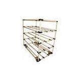 Flexible Glossy Steel Pipe Rack 5 Tier Metal Shelving Flow Type thumbnail-1