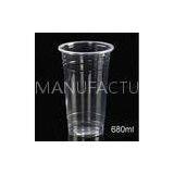 680ml Clear Tall Disposable Juice Cups For Drinking Water 24oz