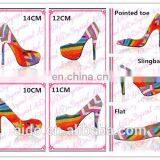 Aidocrystal Colorful Crystal Diamond Peep Toe Sling Back Shoes in Women Dress Shoes thumbnail-2