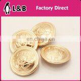 2016 Mental Copper Button Shank Button For Garment