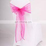 2015 Various Sizes Decorative Long Purple Organza Chair Bows thumbnail-5