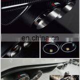 High Quality Custom Akrapovic Carbon Fiber Exhaust Tail Pipe Car Muffler Tips With Ss304 Clamp thumbnail-6