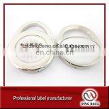 Top Quality Metal Souvenir Round Shape Foldable Custom Printed Logo Clear Domed Bag Hanger thumbnail-1