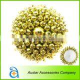 Gold Beaded Button,Chinese Knot Button, Hand Craft Button