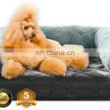 Orthopedic Memory Foam Dog Bed Luxurious Velvet Faux Fur Pillow Modern Waterproof Dog Pet Bed thumbnail-3