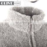 Weft Knitting Cationic Sherpa Bathrobe Adult Pyjamas With Embroidery thumbnail-4