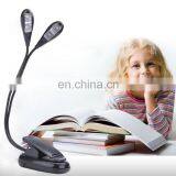 New 4 LED Desk Lamp Learning Eye Clip Book Light Dormitory LED Reading Clip Light thumbnail-2