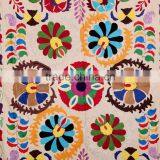 Suzani Design Pattern Kantha Quilt Rajasthani Ralli Gudari Twin Textile Coverlet Bedspread Throw Indian thumbnail-2