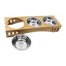 Cat Feeder With Bamboo Stand thumbnail-2