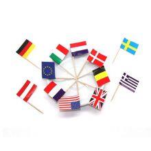Custom Food Flags Cake Topper Toothpicks Cupcake Toppers Printed Flag Decoration Toothpick Flag Custom Printed Cocktail Sticks thumbnail-1