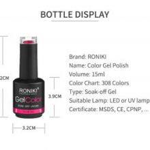 RONIKI Gel Nail Polish Custom New Bottles Colors Gel Polish Wholesale Nail Painting Color Gel thumbnail-2