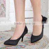 Hot Sale Elegant Designer Lady Silver Gray Bridal Wedding Office Party Dress Shoes thumbnail-5