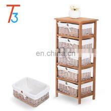 Natural Colour Solid Wooden Furniture Cabinet With Many Drawers thumbnail-1