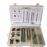 Replacement parts of auto door hinge pins and bushings assortment box set