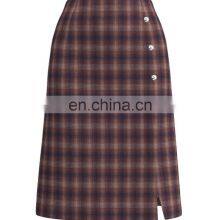 High Quality 100% Cotton Yarn Dyed Flannel Brown Check Design