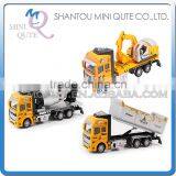 Mini Qute 1:48 Kid Die Cast Pull Back Alloy Engineering Excavator Truck Vehicle Diecast Model Car Educational Toy NO.MQ 1815