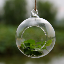 Terrarium Ball Globe Shape Clear Hanging Glass Vase Flower Plants Container Landscape DIY Wedding Home Decoration thumbnail-3