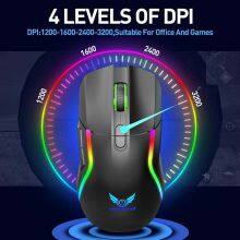 Opto-electronic 1200-1600-2400-3200DPI Portable Quiet Ergonomic Mouse 2.4 Ghz Wireless Optical thumbnail-4