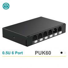 Enmane 4 6 8 Port Small Blank Patch Panel Surface Mount Box for Networking thumbnail-4