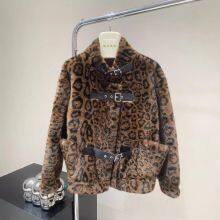 Cross-border European Goods Haining Winter New Leopard Print European Mink Fur Imitation Mink Fur Eco-friendly Fur and Fur Integrated Fashion Trend thumbnail-2
