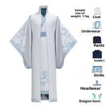 Wholesale Hanfu Pleated Skirt Woman Clothing Faldas Harajuku Vintage Maxi Chinese Style Horse Face Skirts for Women Saia One-piece Long thumbnail-5