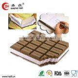 Chocolate Block Design Silicone Notebook thumbnail-1