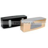 2016 Newest Gold / Black Metal Square Mobile Wireless Portable Bluetooth Speaker With Custom Quality Choice