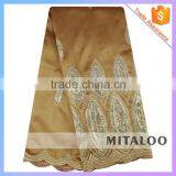 Mitaloo 2015 New Coming New Design Embroidery Lace Nigeria Wedding Lace Fabirc MGP1010 thumbnail-1