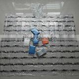 PE Waterproof Hooded Foldable Custom Pinted Rain Poncho thumbnail-1