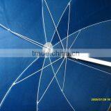 Blue Beach Umbrella With UV Coating 6 Feet Sun Blocking thumbnail-2