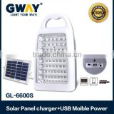 Solar rechargeable 60LED emergency light,with 6v 4000mah lead acid battery