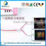 Remax Cable Data Charging for I-phone and Micro/USB Mobile Cable thumbnail-1