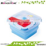Food grade Square foldable silicone thermal lunch boxes (FD002-2)