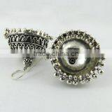 Oxidized Jhumka Rava Work 925 Sterling Silver Earring, Fine Silver Jewelry, Silver Jewelry Manufactures thumbnail-4