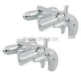 925 Sterling Sliver Cuff Links Custom Design Gun Cufflinks thumbnail-1