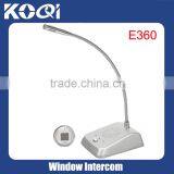 Bank Windows Intercom E360 Hands Free Two-way Talkback With CE Certification