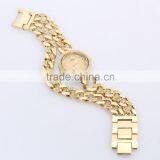 Women's Gold-Tone Stainless Steel Band Rhinestone Luury Fashion Quartz Analog Wrist Watches thumbnail-2