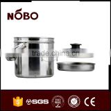 stainless steel two compartment food container
