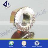 Online DIN6921 Hex Flange Nut With Yellow Zinc